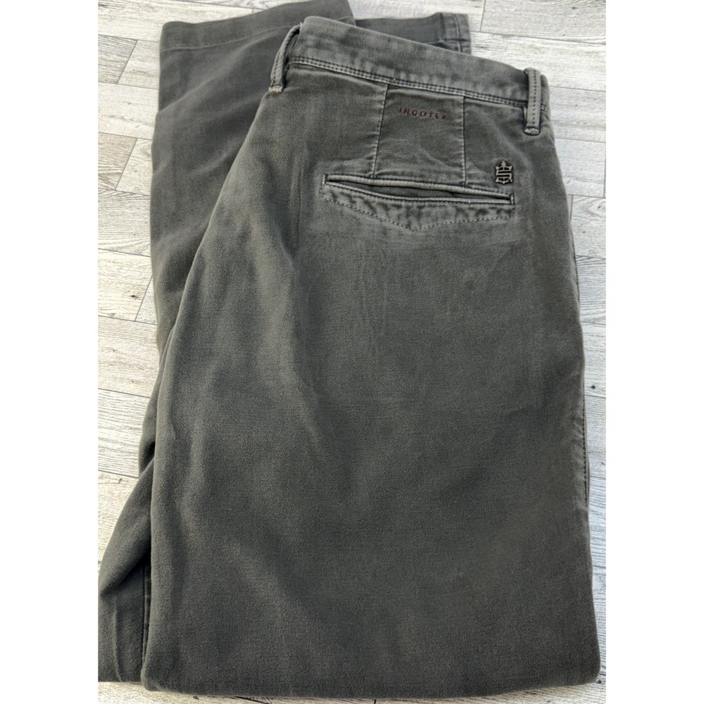 Incotex Slowear Mens Chino Pants 34x32 Olive Green Slim Fit Tapered Leg
